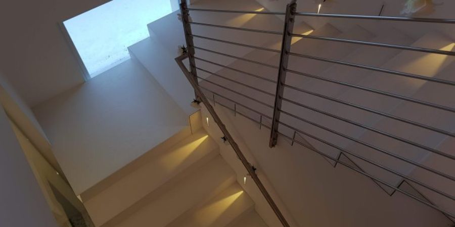 rivestimento scala in frassino